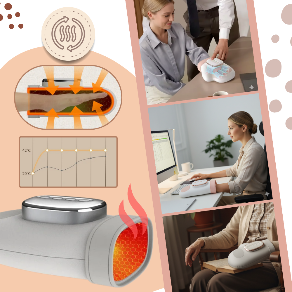 Massasjehanske med Varmekompresjon - Ozerty