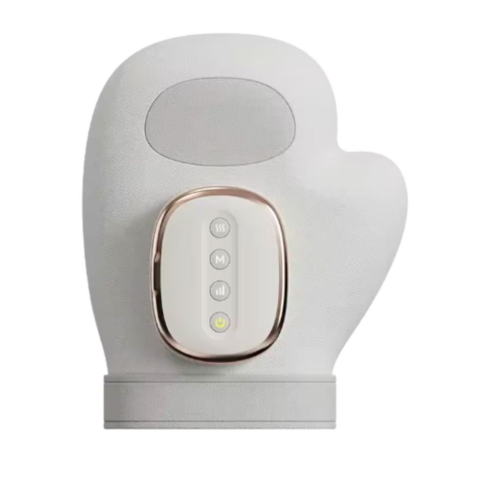 Massasjehanske med Varmekompresjon -Hvit - Ozerty