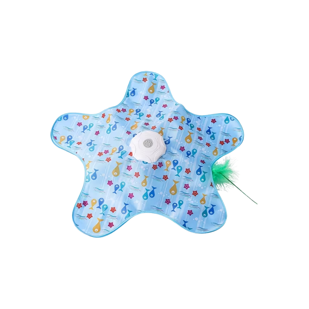 Fjær-leke til Kattunger -Blå - Ozerty