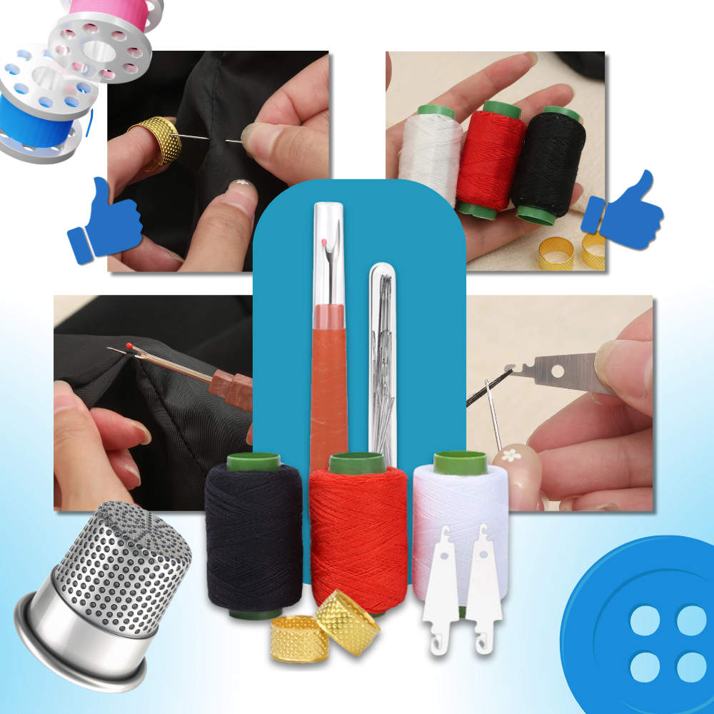 Broderinålsett Med Store Synåler - Ozerty