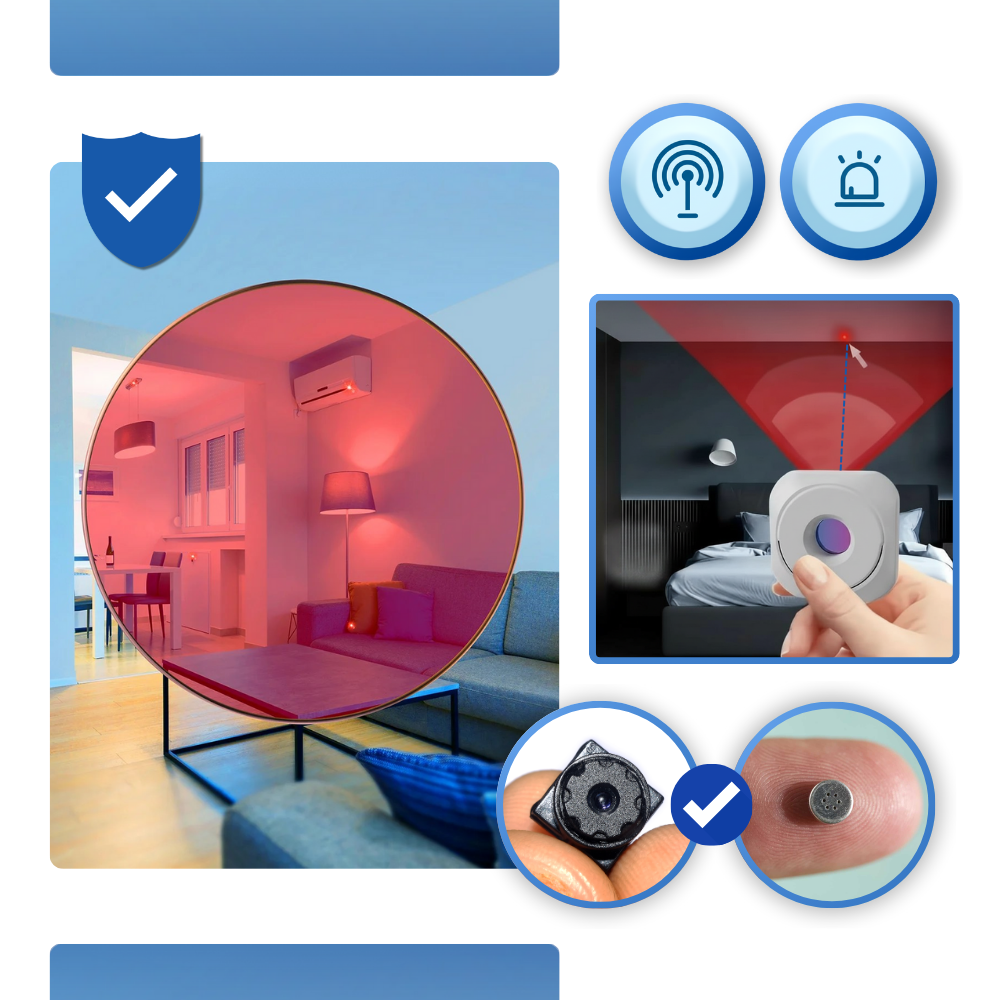 Dobbel Kameradetektor med Lang Rekkevidde - Ozerty