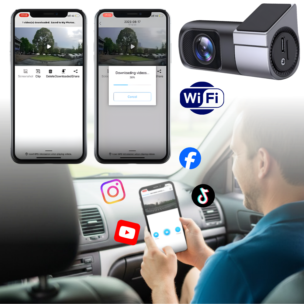 Dasbordkamera Med Nattesyn Og Loop-opptak - Ozerty