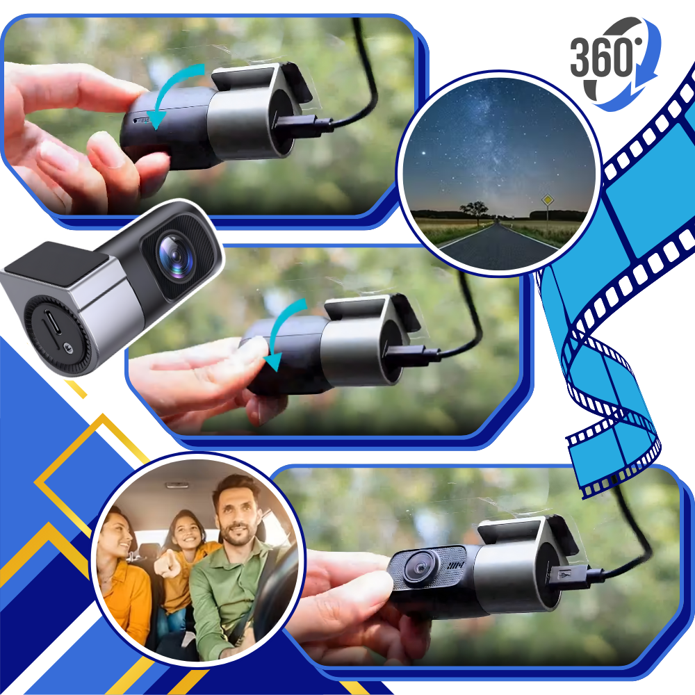 Dasbordkamera Med Nattesyn Og Loop-opptak - Ozerty