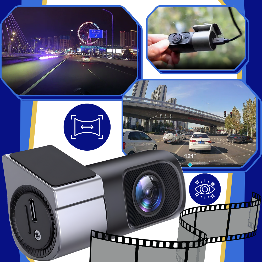 Dasbordkamera Med Nattesyn Og Loop-opptak - Ozerty