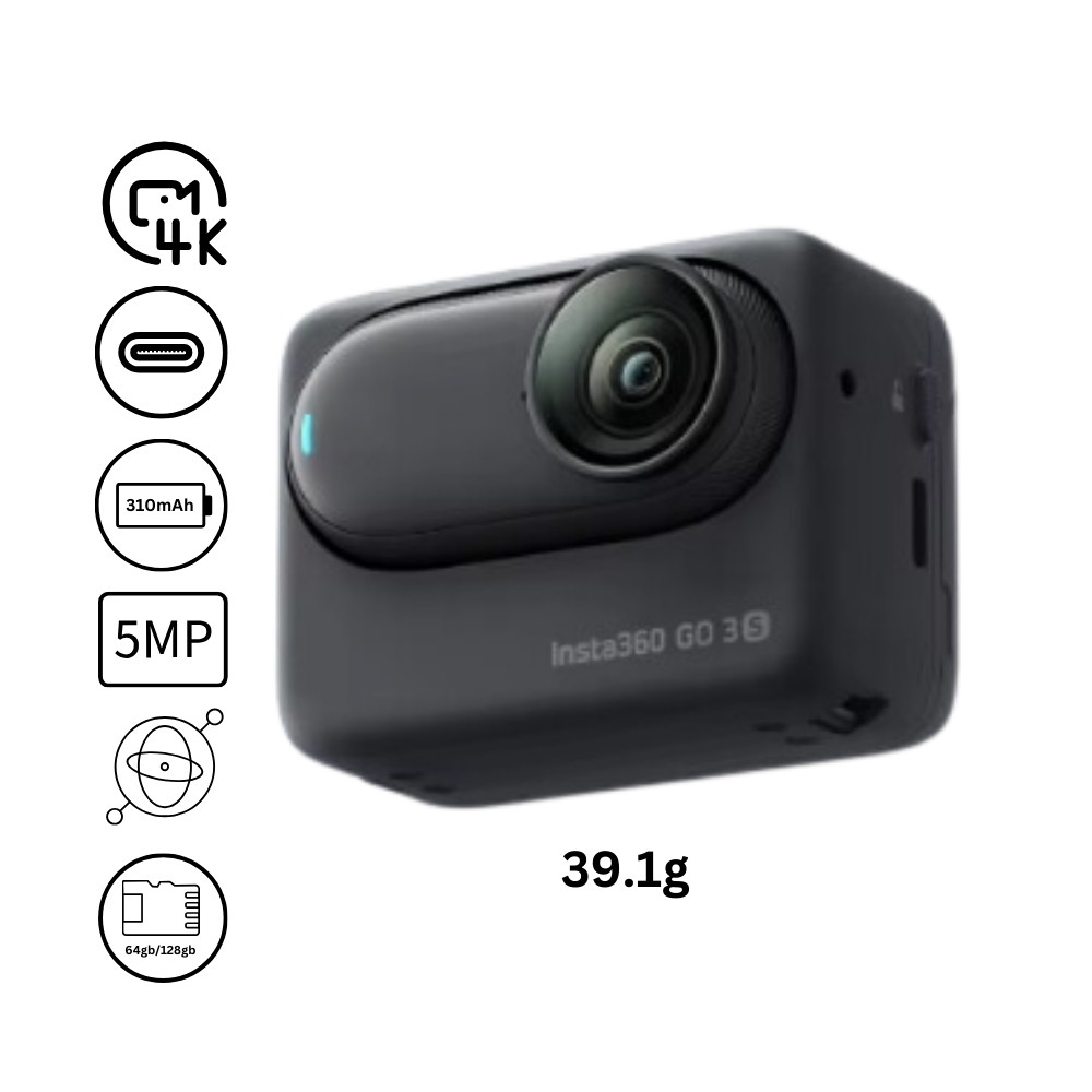 Insta 360 Håndfritt Kamera Med Magnetisk Montering  - Ozerty