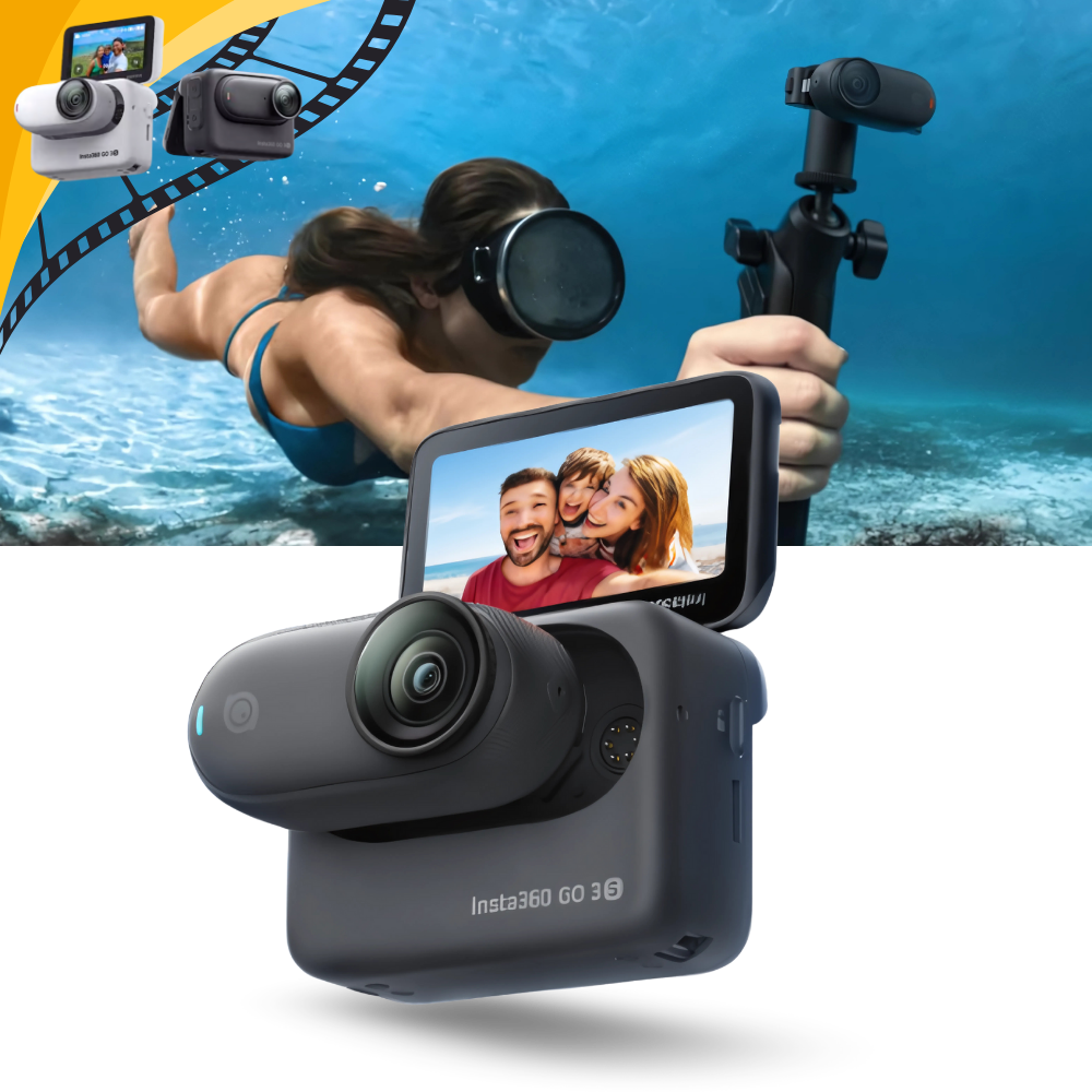 Insta 360 Håndfritt Kamera Med Magnetisk Montering  - Ozerty