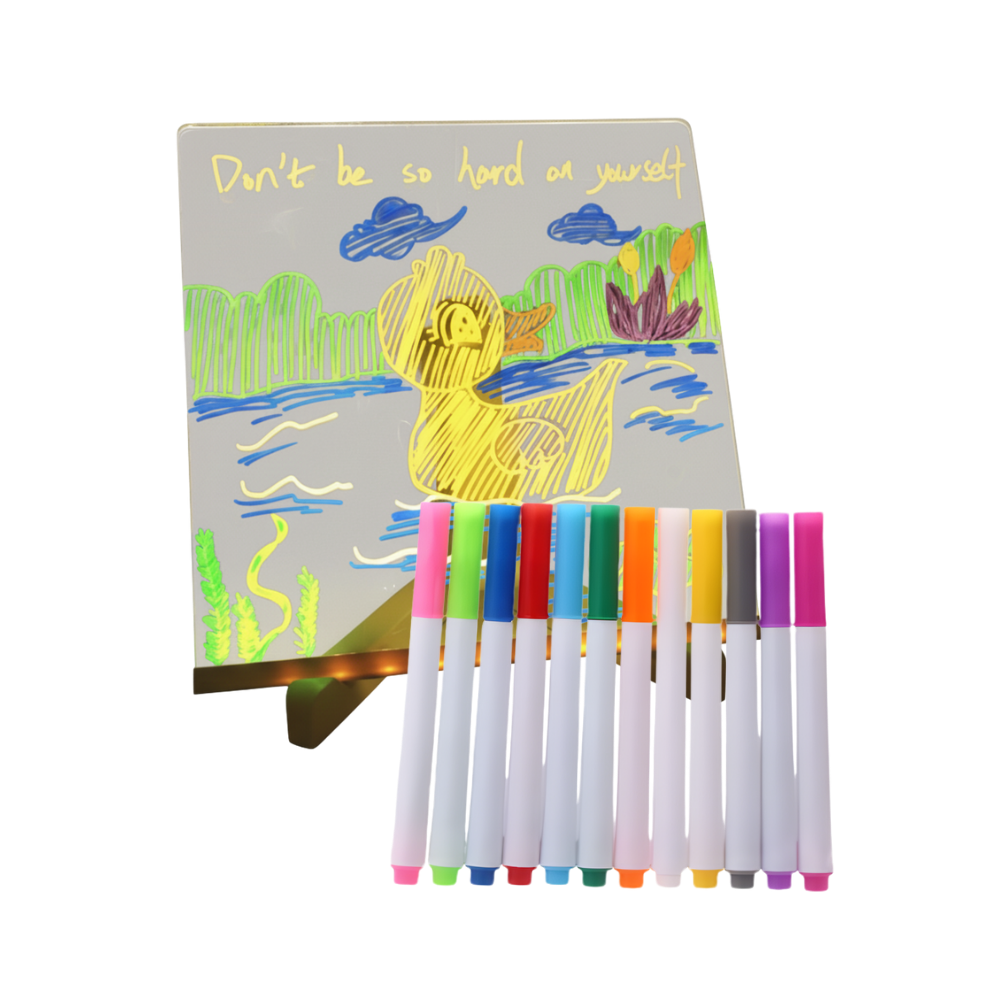 Fascinerende LED-Notatbrett -20 x 20 cm - Ozerty