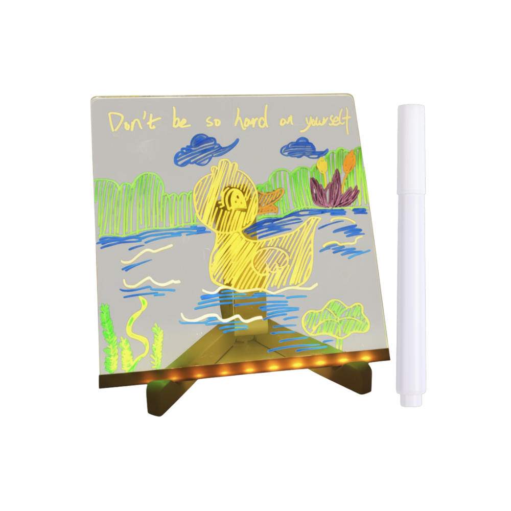 Fascinerende LED-Notatbrett -20 x 20 cm - Ozerty