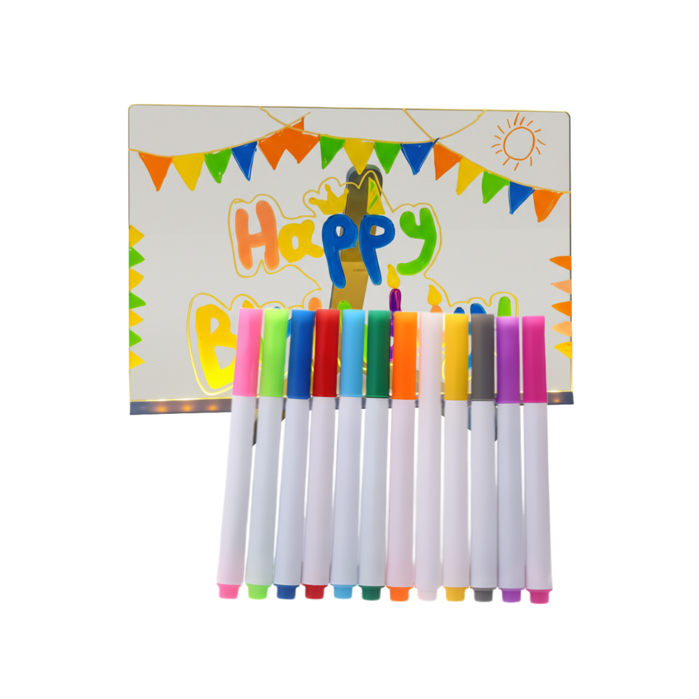 Fascinerende LED-Notatbrett -30 x 20 cm - Ozerty