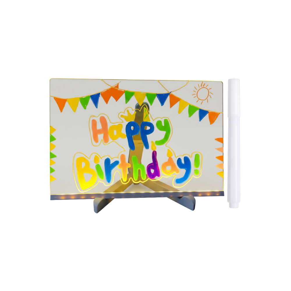 Fascinerende LED-Notatbrett -30 x 20 cm - Ozerty