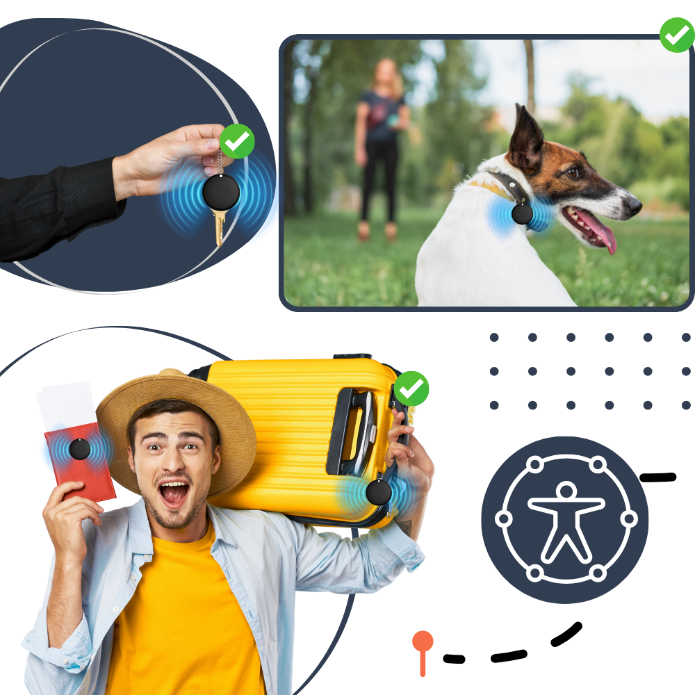 Smart Mini Nøkkelsporer - Ozerty