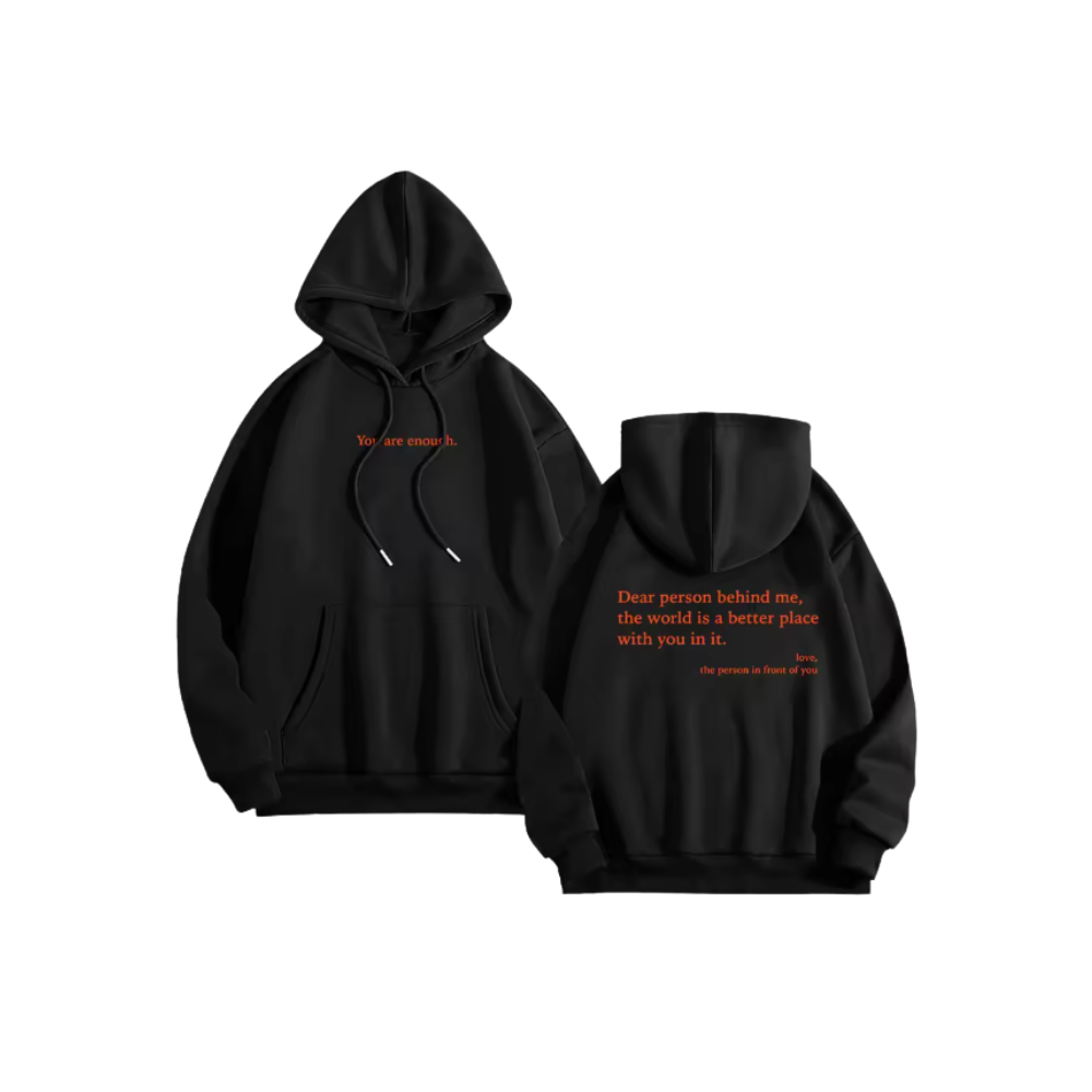 Motiverende Loose Women-Hettegenser -Sort - Ozerty