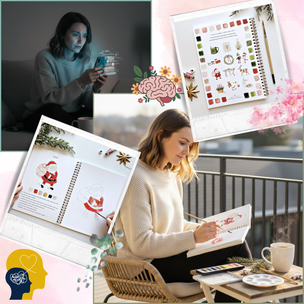 Akvarell Malebok med Flere Temaer - Ozerty