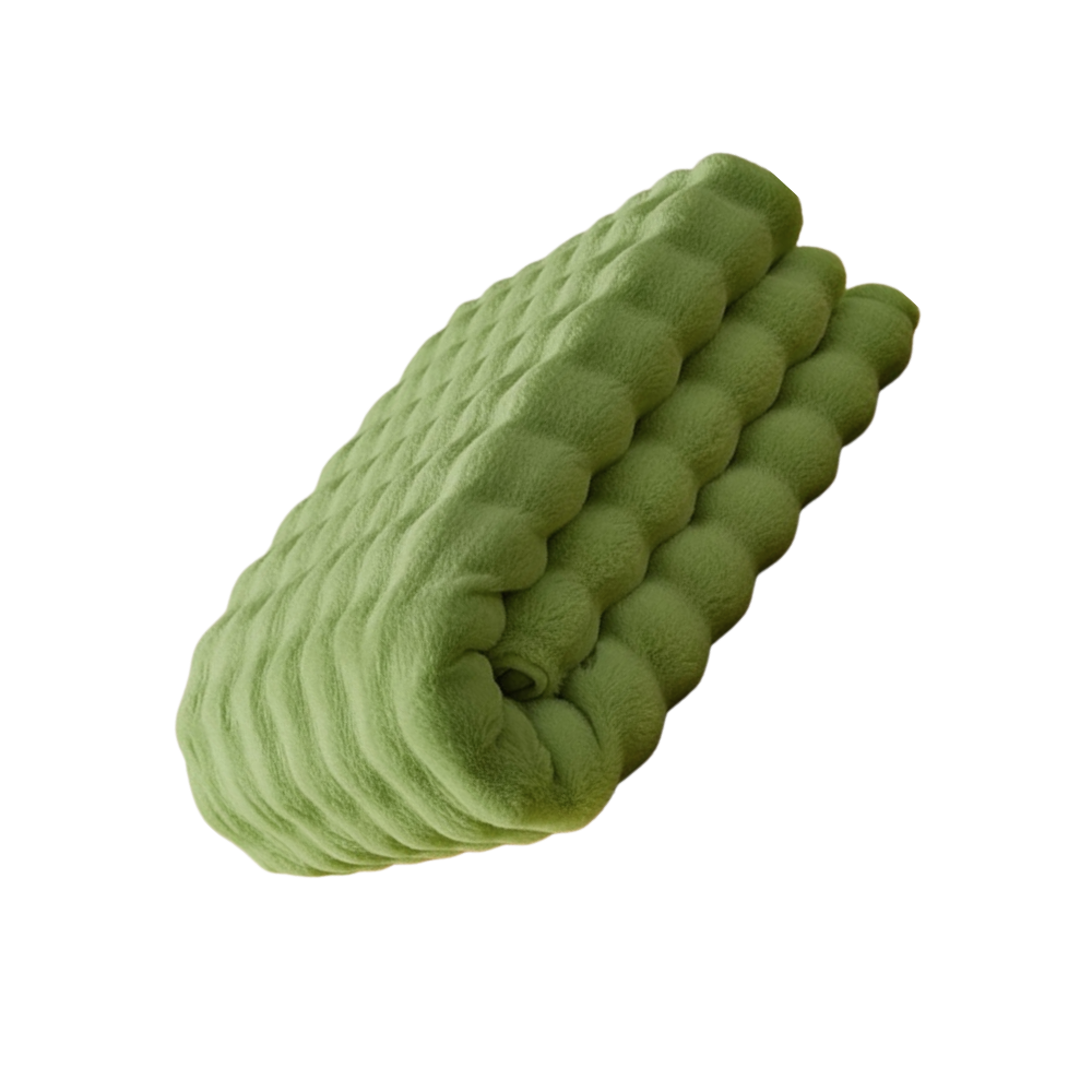 Sklisikre, Komfortable Sofatrekk i Plysj -Matcha - Ozerty