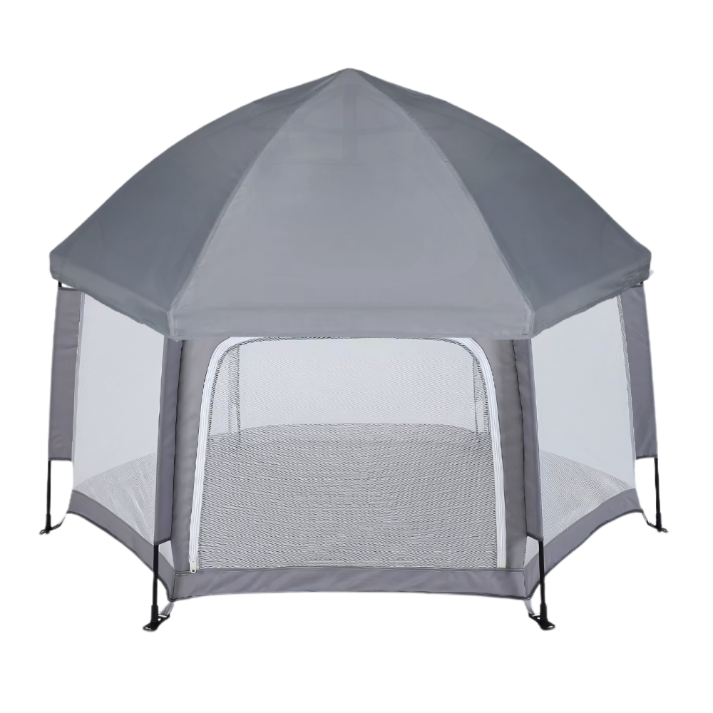Pop-up netting-lekegrind for barn