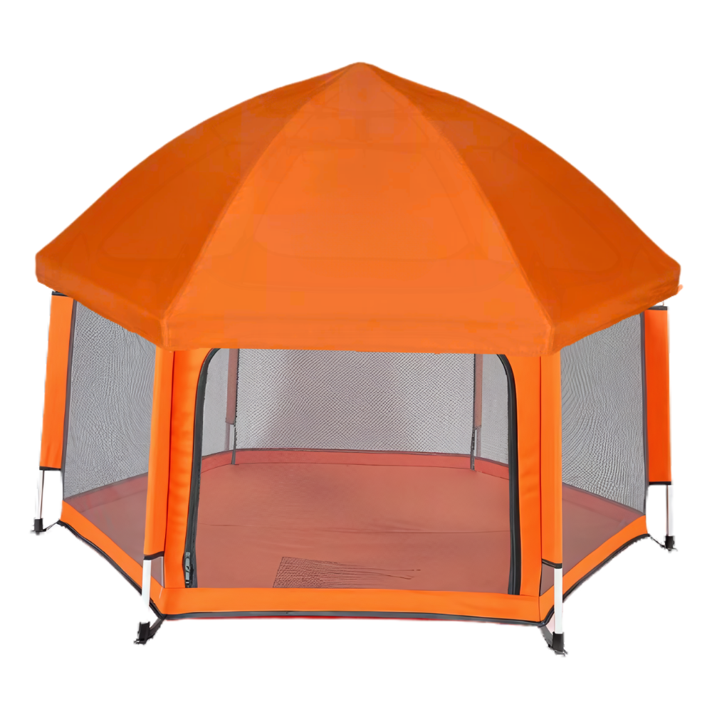 Pop-up netting-lekegrind for barn