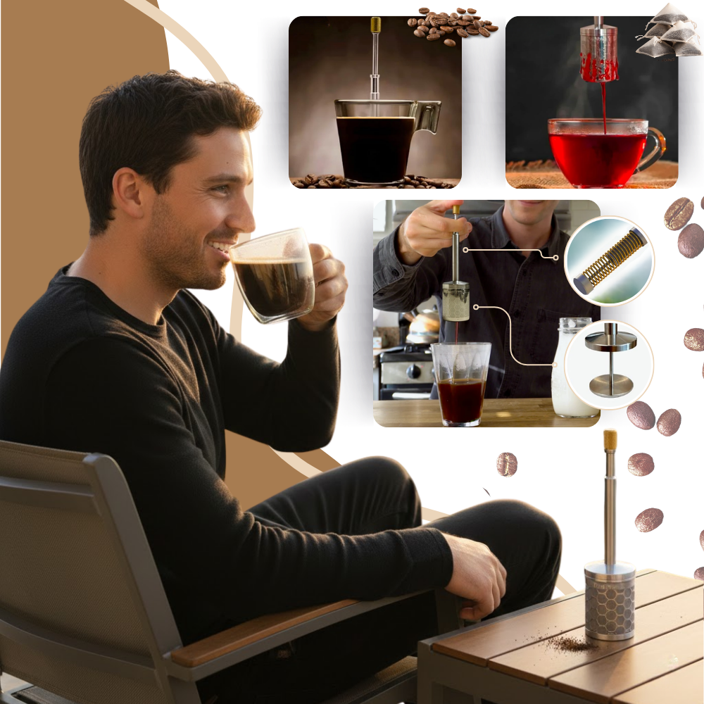 Fransk Ren Aroma Kaffepresse - Ozerty