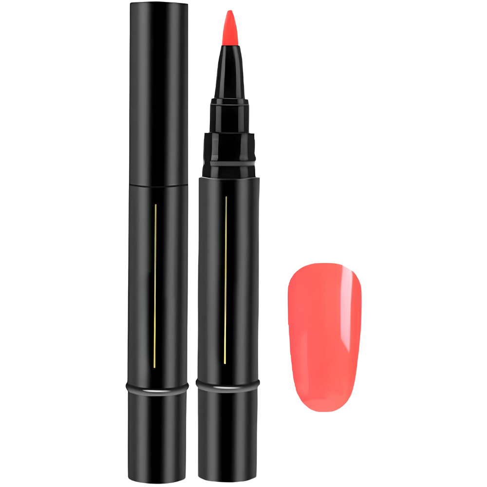 Hurtigtørkende Neglelakkpen -Koralloransje - Ozerty