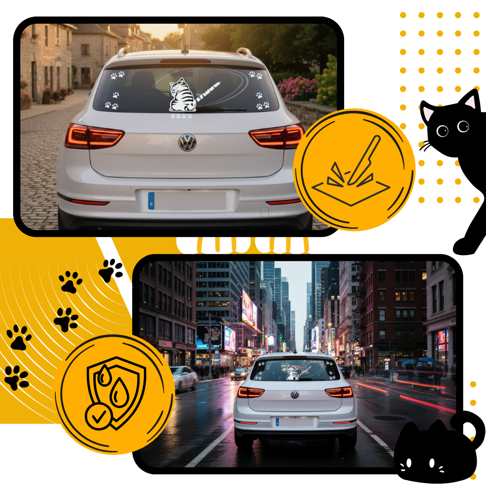 Kult Klistremerke med Kattemotiv - Ozerty