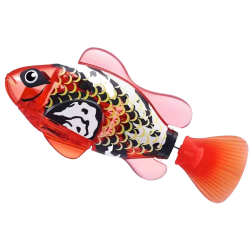Realistisk, Svømmende Fiskeleketøy med LED -Sebrafisk - Ozerty
