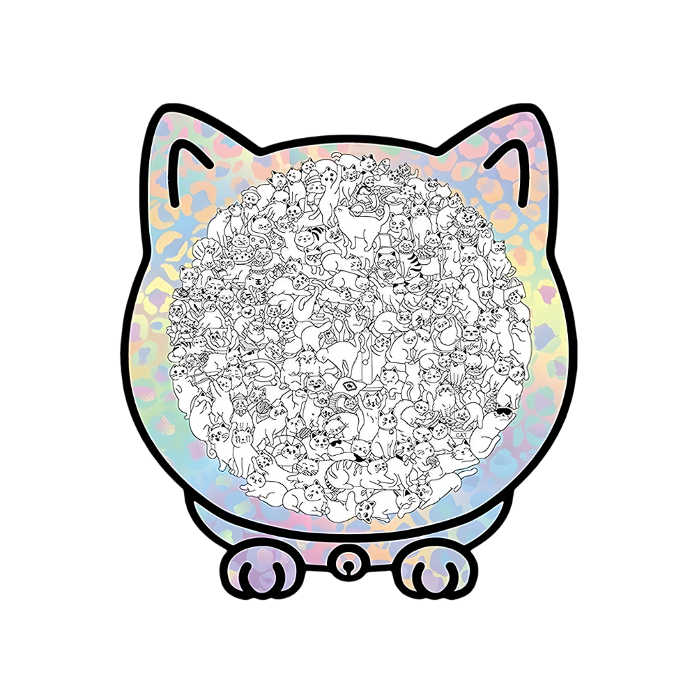 Avslappende Puslespill med Kattemotiv -Spøkelseskatt - Ozerty