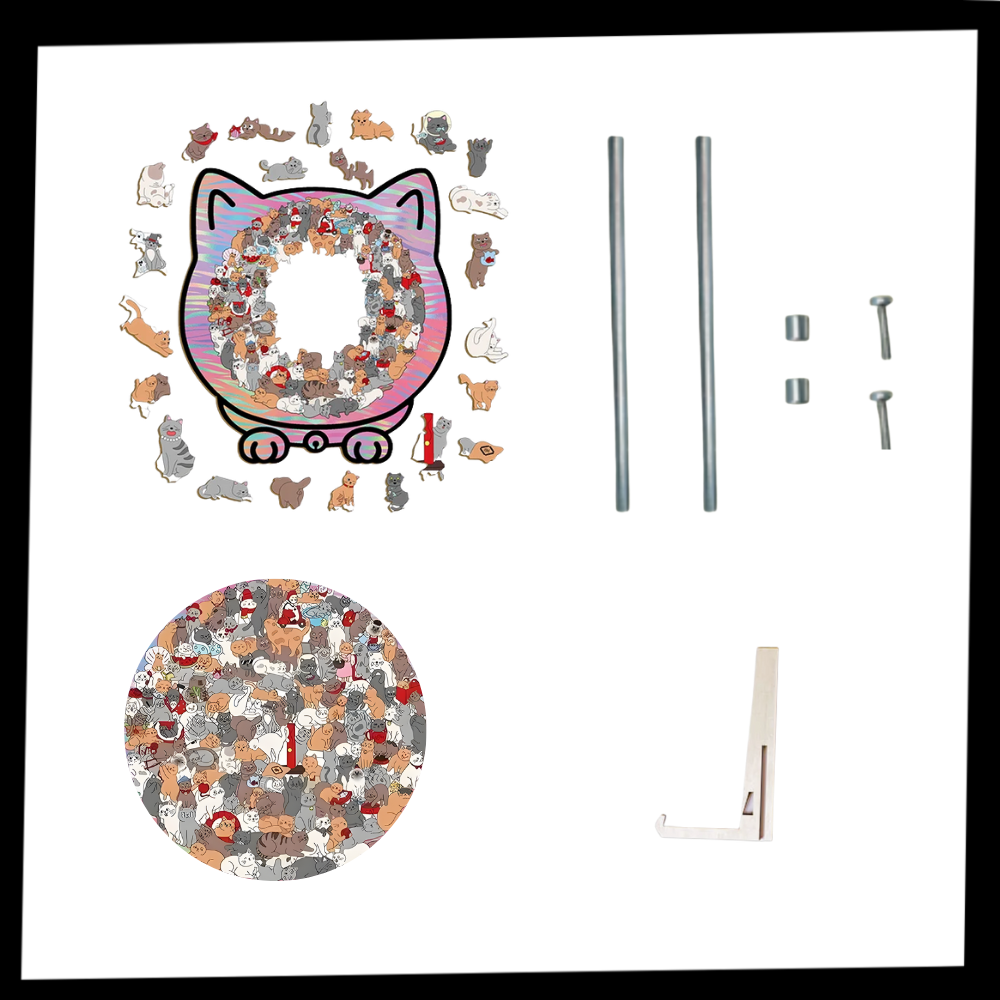 Avslappende Puslespill med Kattemotiv - Ozerty