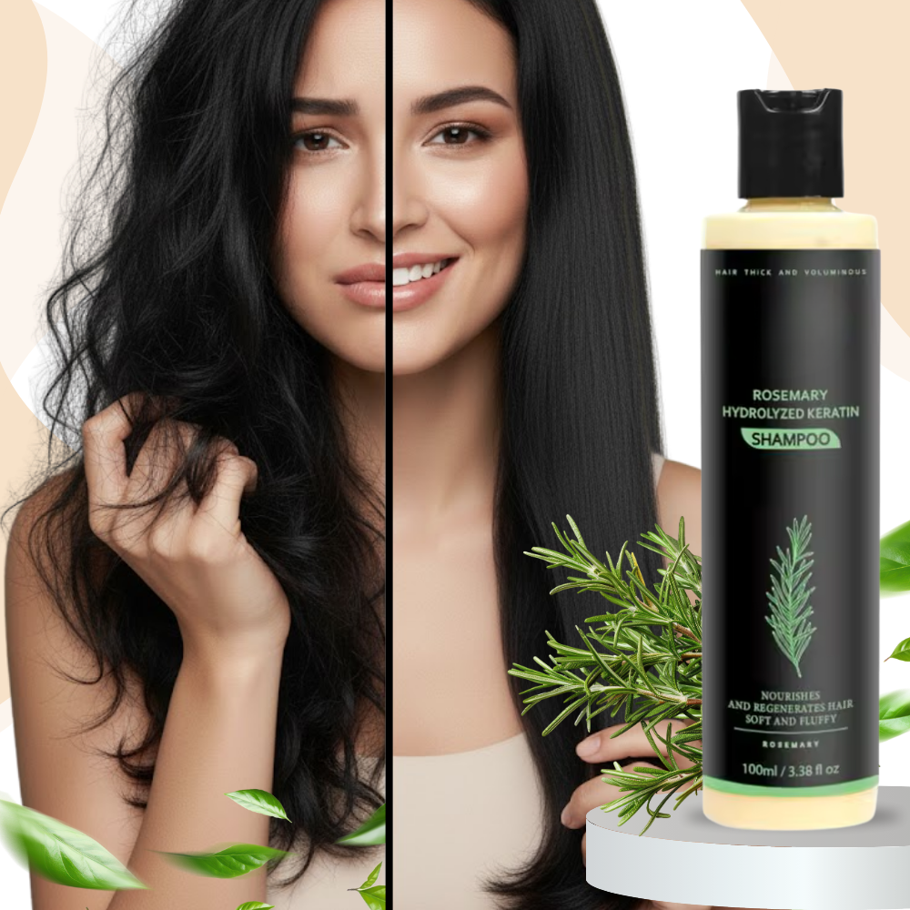 Shampoo & Balsam med Rosmarin og Keratin - Ozerty