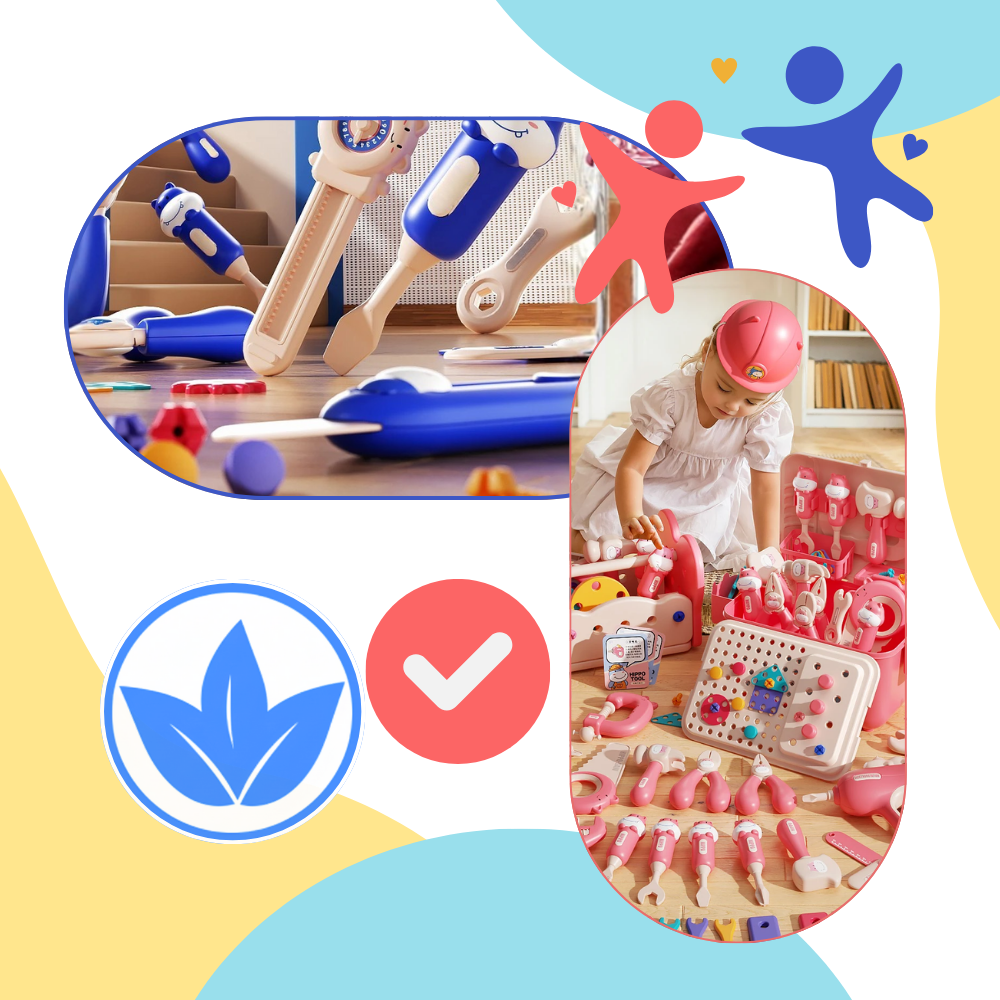 Skruepuslespill Barne-Verktøykasse - Ozerty