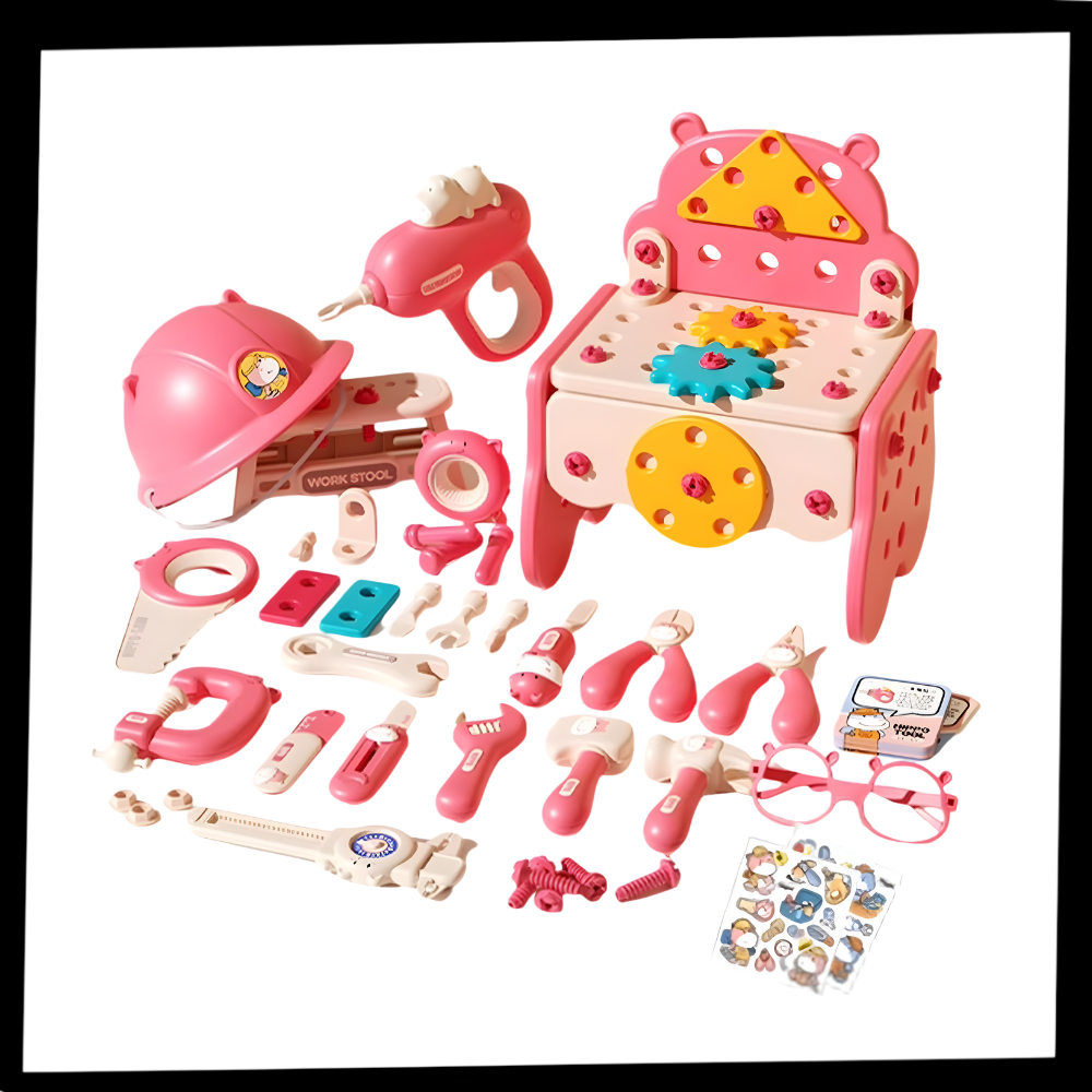 Skruepuslespill Barne-Verktøykasse - Ozerty