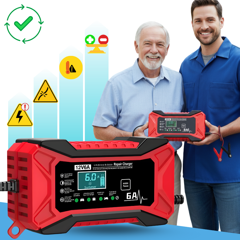 Smart 12V Batterilader - Ozerty