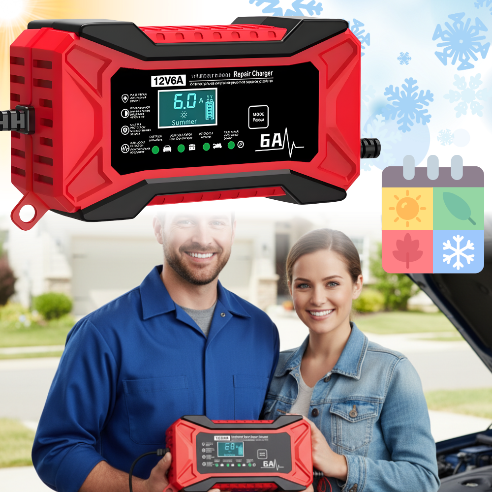 Smart 12V Batterilader - Ozerty