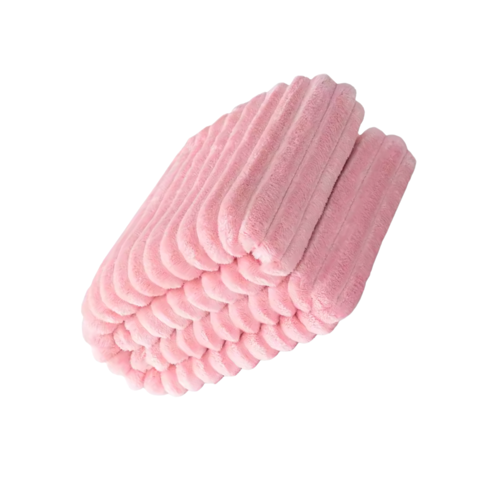 Mykt og Koselig Flanellpledd -Rosa - Ozerty