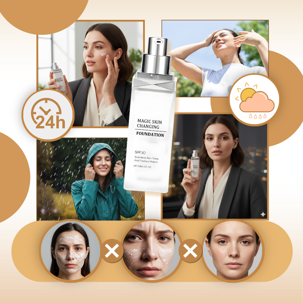 Fargeendrende Foundation med SPF 30 - Ozerty