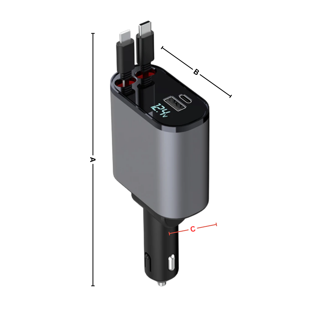 Teleskopisk Bil-Ladestasjon - Ozerty