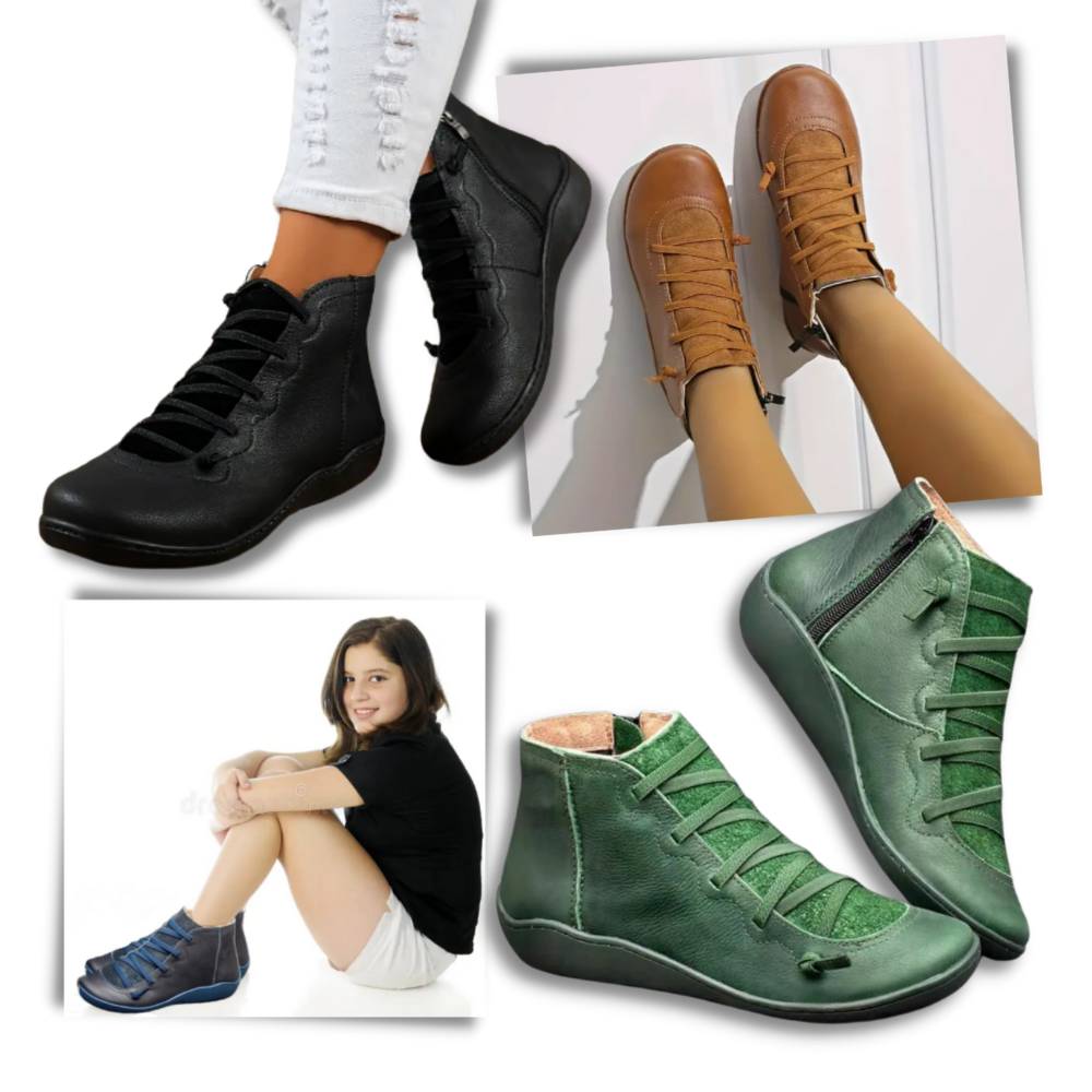 Trendy unisex-støvler med fotbuestøtte - Ozerty