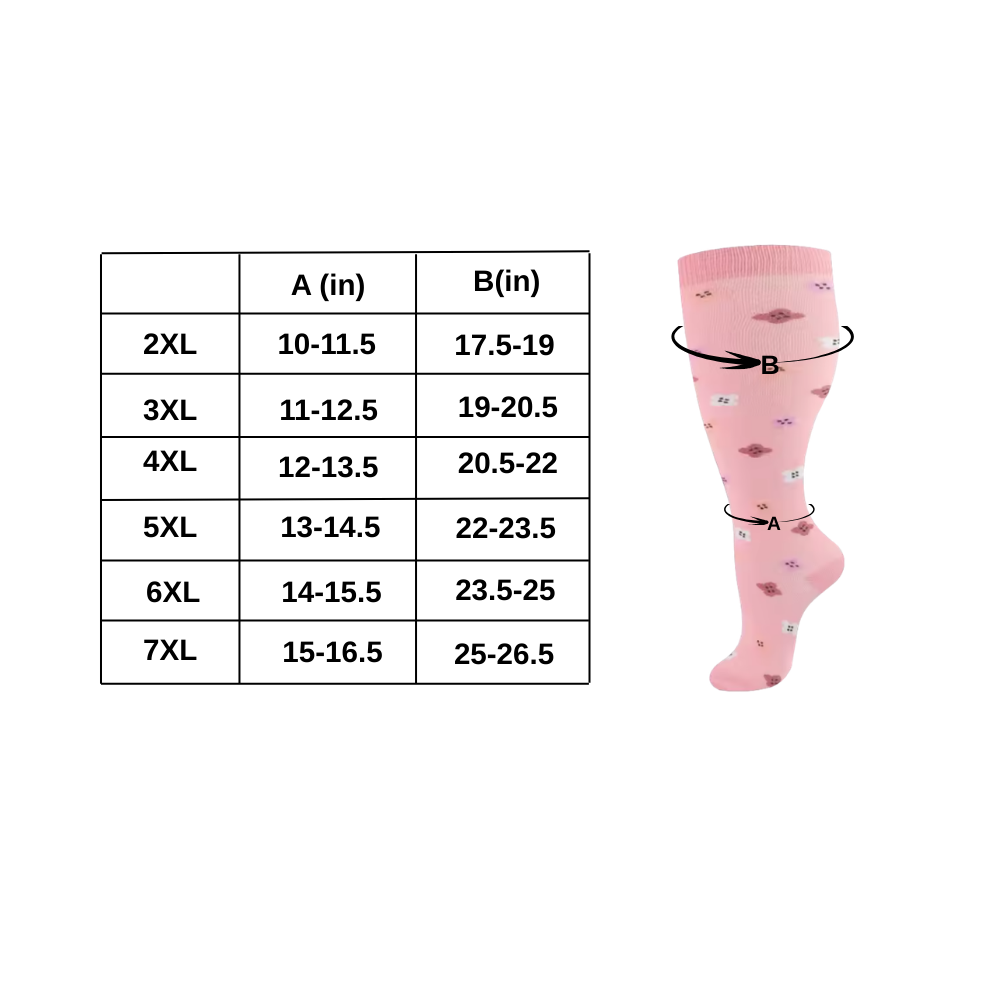 Bred, Pustende Kompresjonsstrømpe - Ozerty