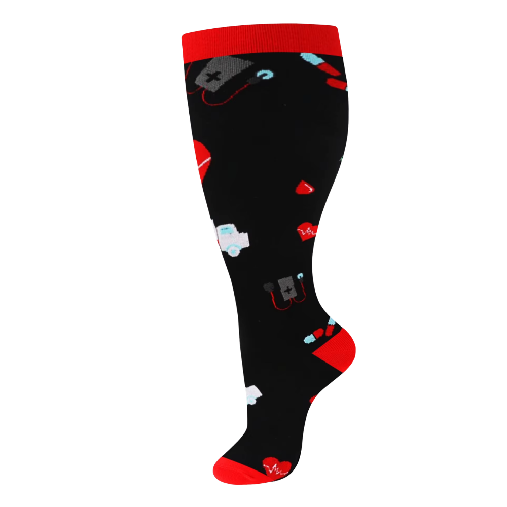 Bred, Pustende Kompresjonsstrømpe -Plaster - Ozerty