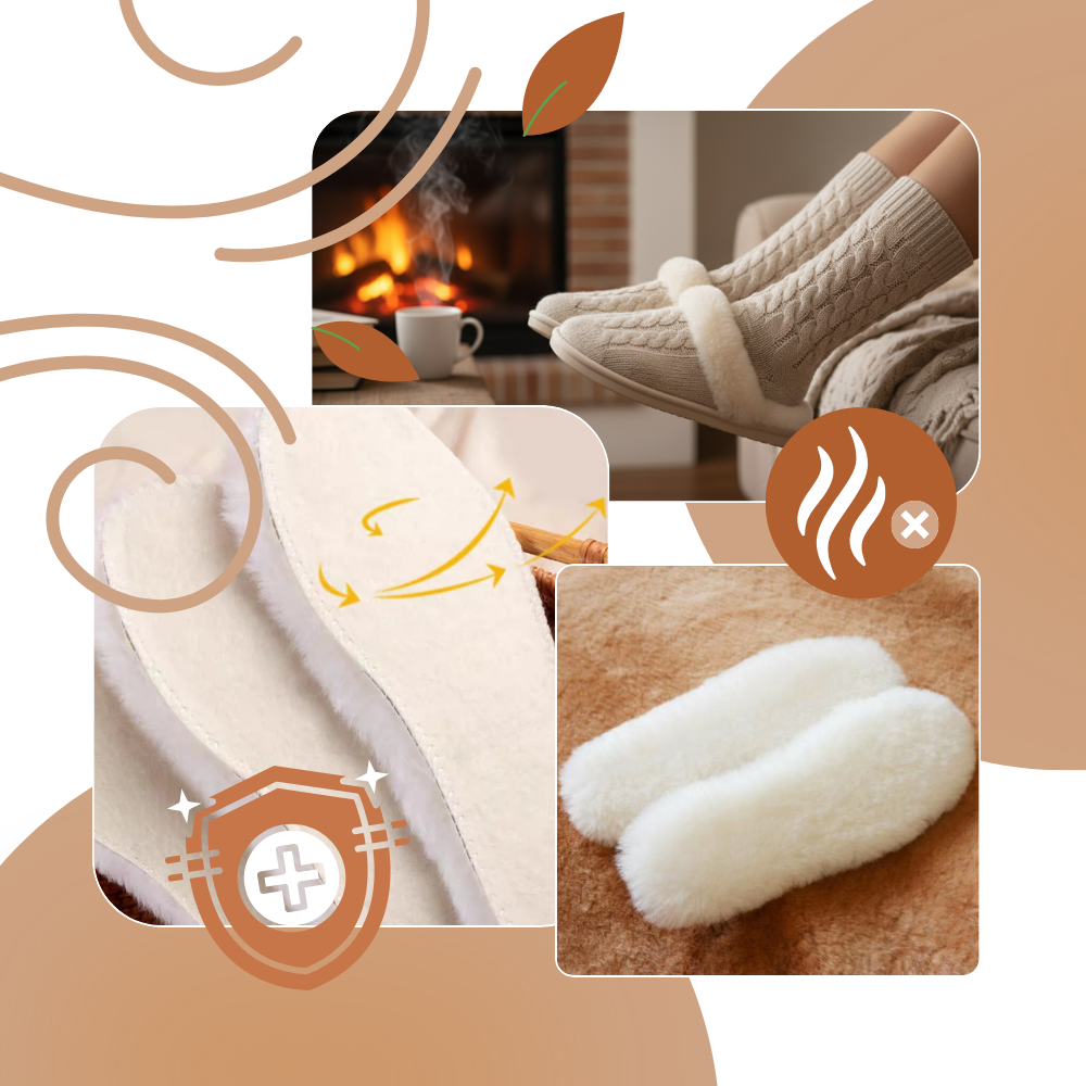 Varme Skoinnlegg med Wool Cloud - Ozerty