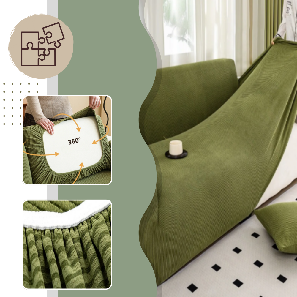 Rynkefrie Corduroy Sofatrekk - Ozerty