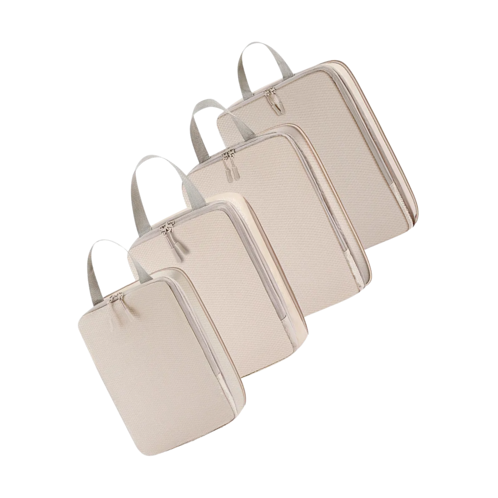 Zip Compress Bagasjeorganiserer -Beige - Ozerty