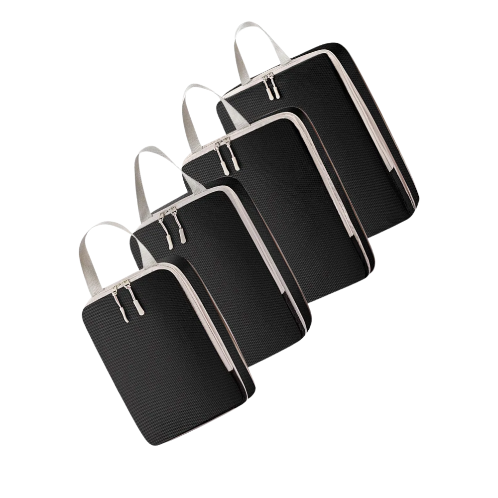 Zip Compress Bagasjeorganiserer -Svart - Ozerty