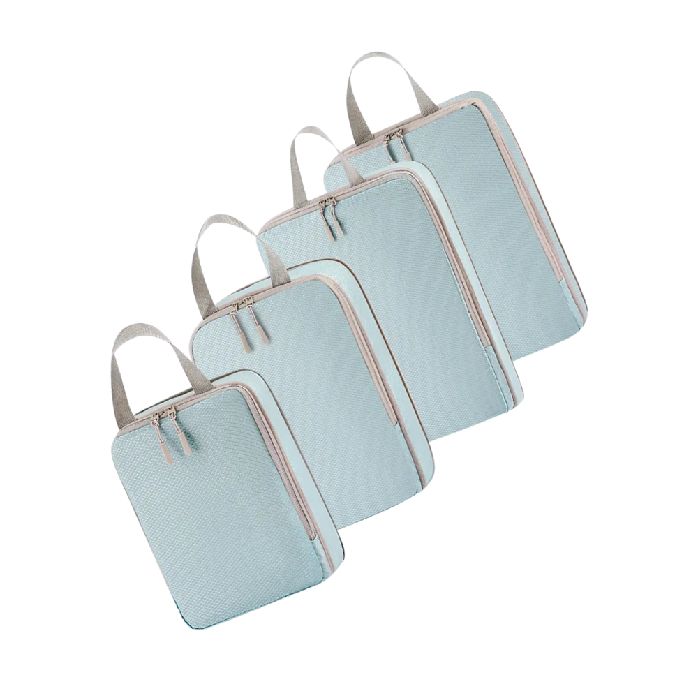 Zip Compress Bagasjeorganiserer -Blå - Ozerty