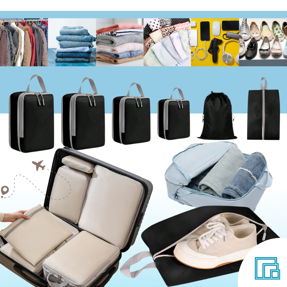 Zip Compress Bagasjeorganiserer - Ozerty