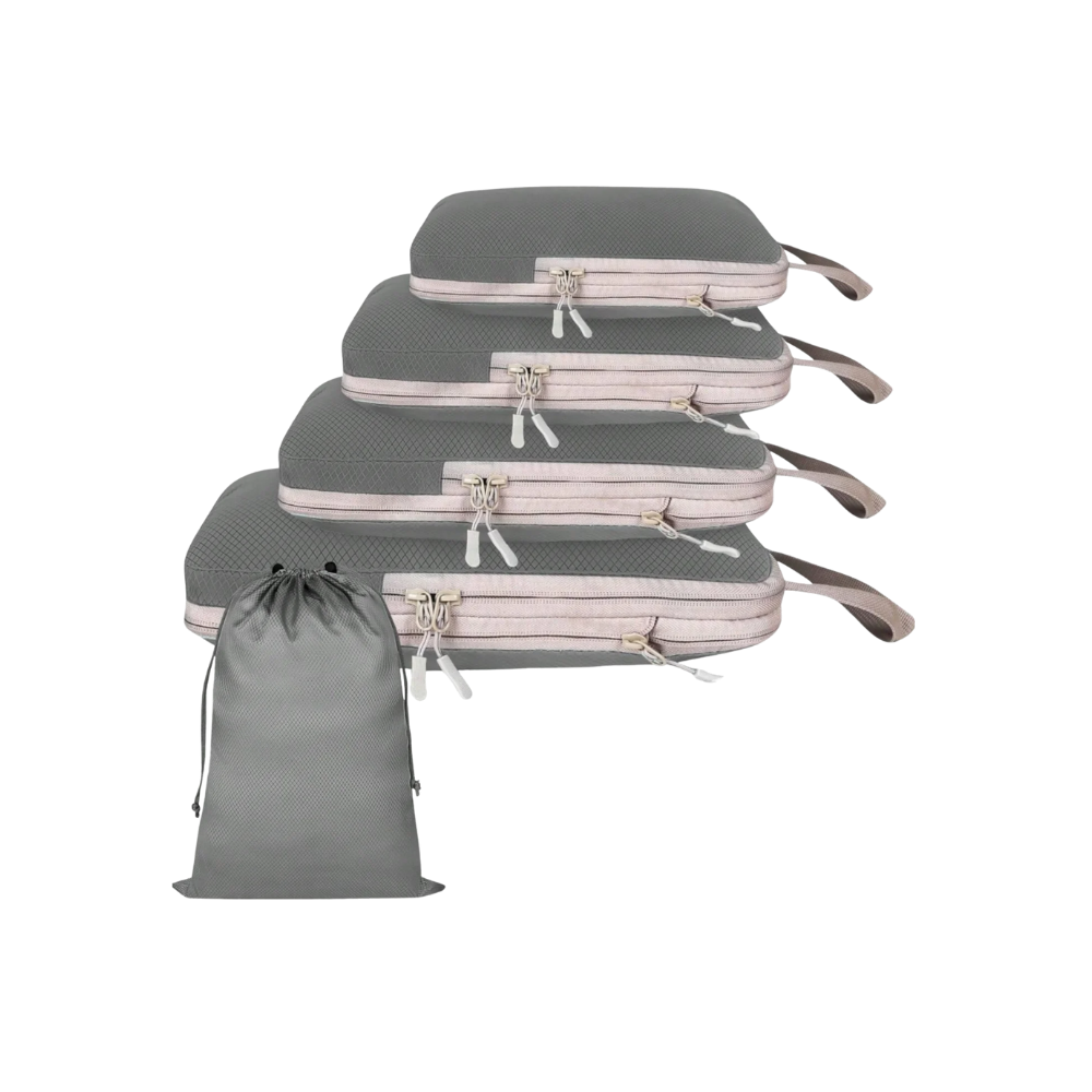 Zip Compress Bagasjeorganiserer -Grå - Ozerty