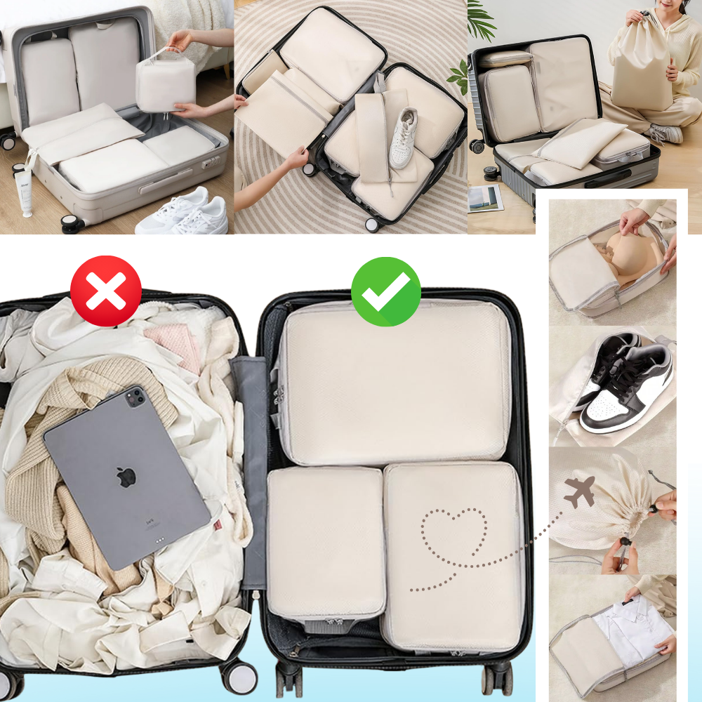 Zip Compress Bagasjeorganiserer - Ozerty
