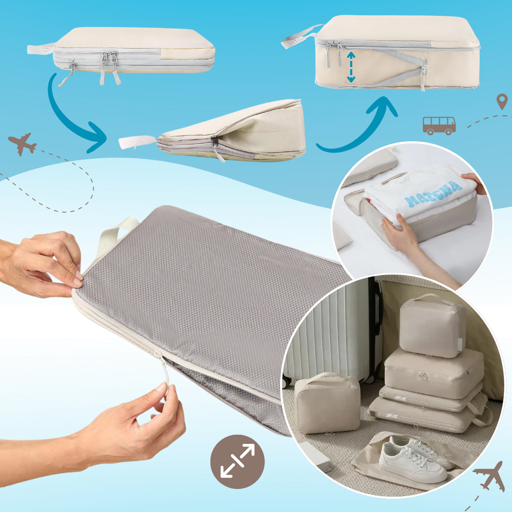 Zip Compress Bagasjeorganiserer - Ozerty
