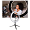16 cm LED ringlys med stativ - Ozayti