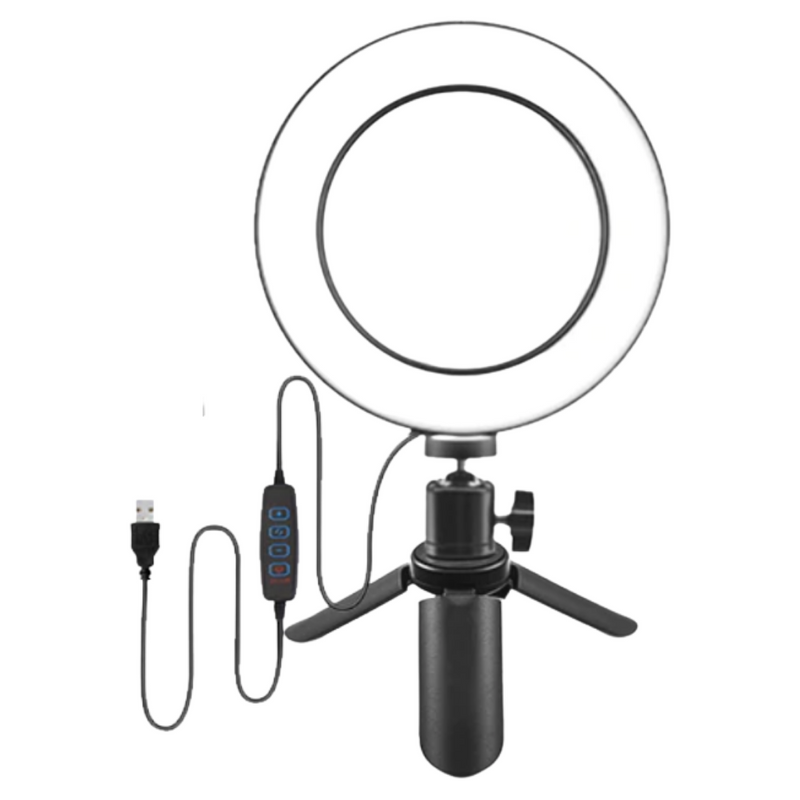 16 cm LED ringlys med stativ - Ozayti