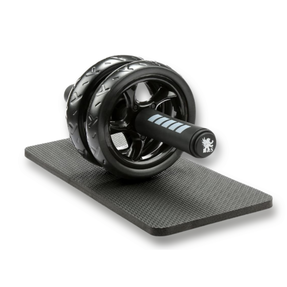 Abs rollers with padded grips