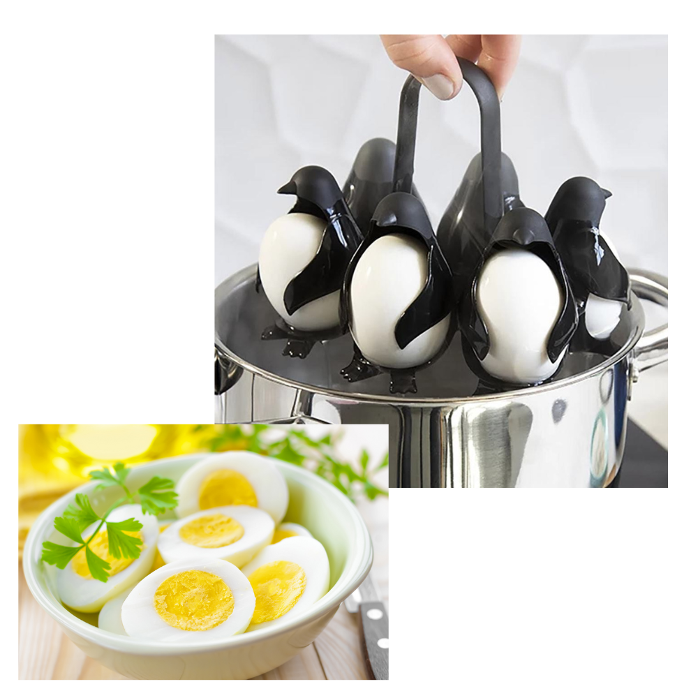 Penguin Egg Holder For Hard Boiled Eggs, Egg Container